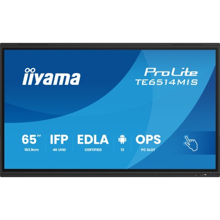 iiyama 65" UHD IR 50P Touch AG - Experience Exceptional Clarity and Interactivity!